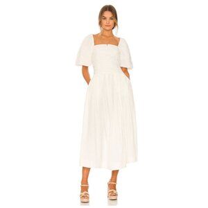 Free People Ivory Midi Dress